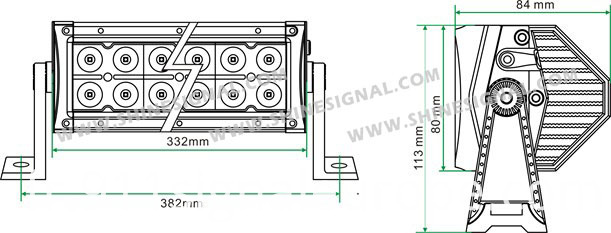 Aluminium House LED Spot Light Bar (DB3-24 72W)
